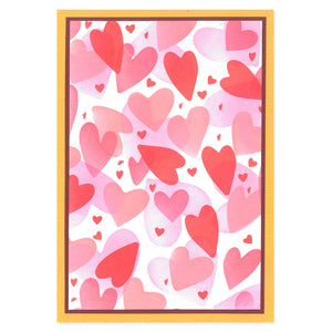 Sizzix Layered Stencils Mark Making Hearts (666532)