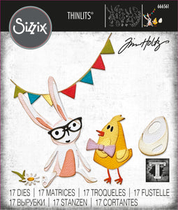 Sizzix Thinlits Vault Bunny + Chick Die by Tim Holtz (666561)