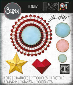 Sizzix Thinlits Vault Rosettes Die by Tim Holtz (666567)