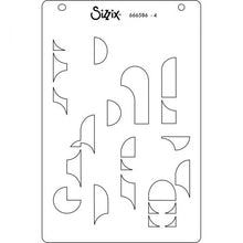 Load image into Gallery viewer, Sizzix A6 Layered Stencil Around the Block (666586)
