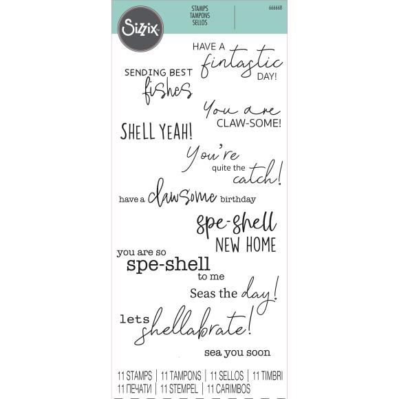 Sizzix Clear Stamp Set Seas the Day (666668)