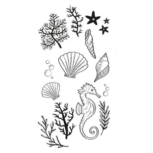 Sizzix Clear Stamp Set Ocean Elements (666669)