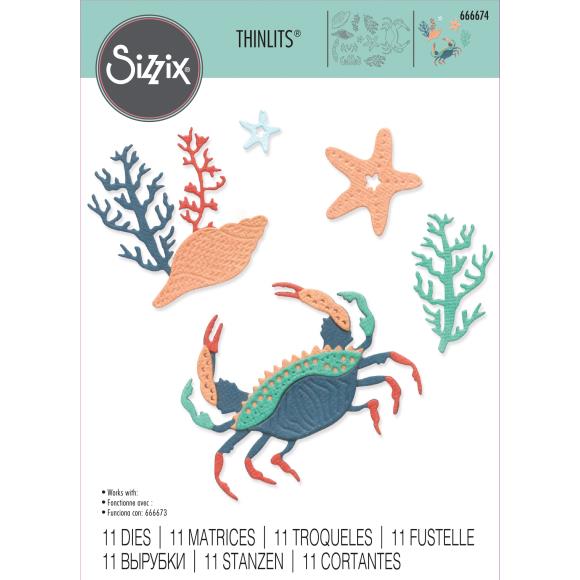 Sizzix Thinlits Die Set Ocean Medley (666674)