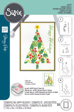 Load image into Gallery viewer, Sizzix A6 Layered Stencils 4PK Cosmopolitan Christmas Happy Holidays By Stacey Parke
