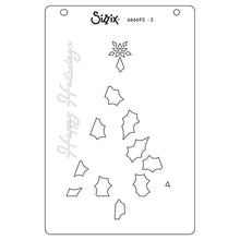 Load image into Gallery viewer, Sizzix A6 Layered Stencils 4PK Cosmopolitan Christmas Happy Holidays By Stacey Parke
