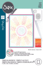 Load image into Gallery viewer, Sizzix A5 Stencil Cosmopolitan Shine Bright #2 By Stacey Park
