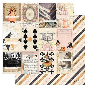 Prima Twilight Collection 12x12 Scrapbook Paper Pumpkin Night (695692)