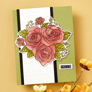 Spellbinders Paper Arts Garden Party Stamp, Die, & Stencil Bundle from Wendy Vecchi (BD-0821)