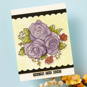 Spellbinders Paper Arts Garden Party Stamp, Die, & Stencil Bundle from Wendy Vecchi (BD-0821)