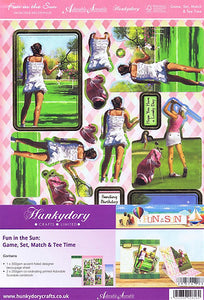 Hunkydory Crafts Fun In The Sun Game, Set, Match, & Tee Time Set (FUN905)