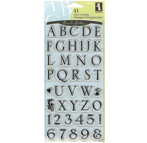 Inkadinkado Clear Stamp Set Somerset Alphabet (94896)