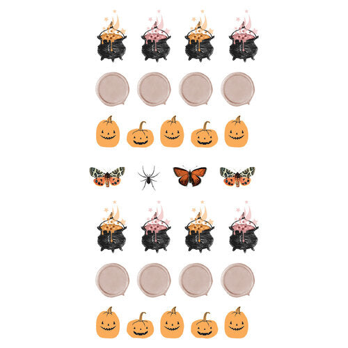 Prima Twilight Collection Puffy Stickers Pumpkin Spells (980993)