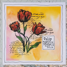 Load image into Gallery viewer, IndigoBlu Trio of Tulips A6 Stamp
