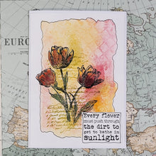 Load image into Gallery viewer, IndigoBlu Trio of Tulips A6 Stamp
