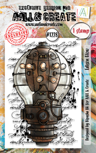 AALL & CREATE A7 Clear Stamp Edison Glow  #1228