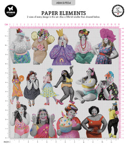 Art By Marlene Signature Collection Luxury Paper Elements Fabulous Women (ABM-SI-PE04)