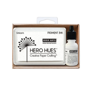 Hero Arts Unicorn White Ink Pad & Reinker Bundle (AF472)