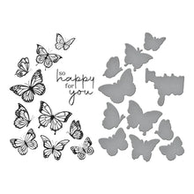 Load image into Gallery viewer, Spellbinders Paper Arts Betterpress Plate &amp; Die Set Butterfly Swirl (BP-031)
