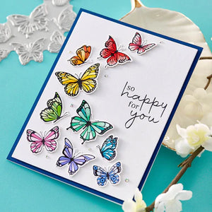 Spellbinders Paper Arts Betterpress Plate & Die Set Butterfly Swirl (BP-031)