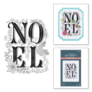 Spellbinders Paper Arts BetterPress Letterpress Press Plate Festive Noel (BP-053)