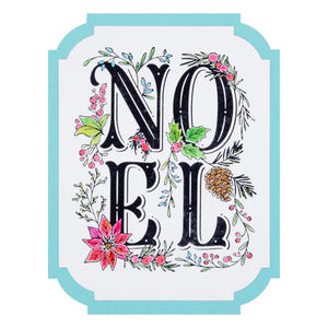 Spellbinders Paper Arts BetterPress Letterpress Press Plate Festive Noel (BP-053)