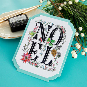 Spellbinders Paper Arts BetterPress Letterpress Press Plate Festive Noel (BP-053)