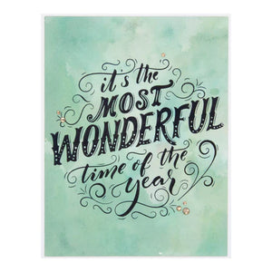 Spellbinders Paper Arts BetterPress Letterpress Press Plates Most Wonderful Time (BP-066)