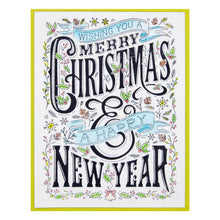 Load image into Gallery viewer, Spellbinders Paper Arts BetterPress Letterpress Press Plates Merry Christmas &amp; Happy New Year (BP-072)
