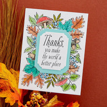 Load image into Gallery viewer, Spellbinders Paper Arts BetterPress Letterpress Press Plates Autumn Thanks Frame (BP-083)
