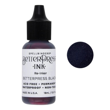 Spellbinders Paper Arts BetterPress Letterpress Ink Re-Inker Black (BPI-011)