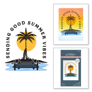 Spellbinders BetterPress Society June 2024 Plate Summer Vibes (BPS-002)