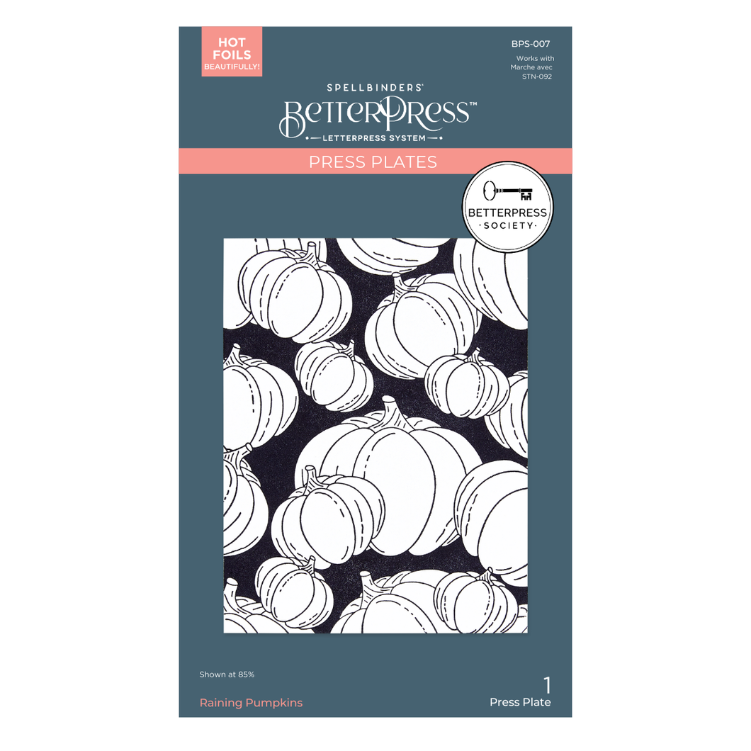 Spellbinders BetterPress Society September 2024 Pumpkins (BPS-007)