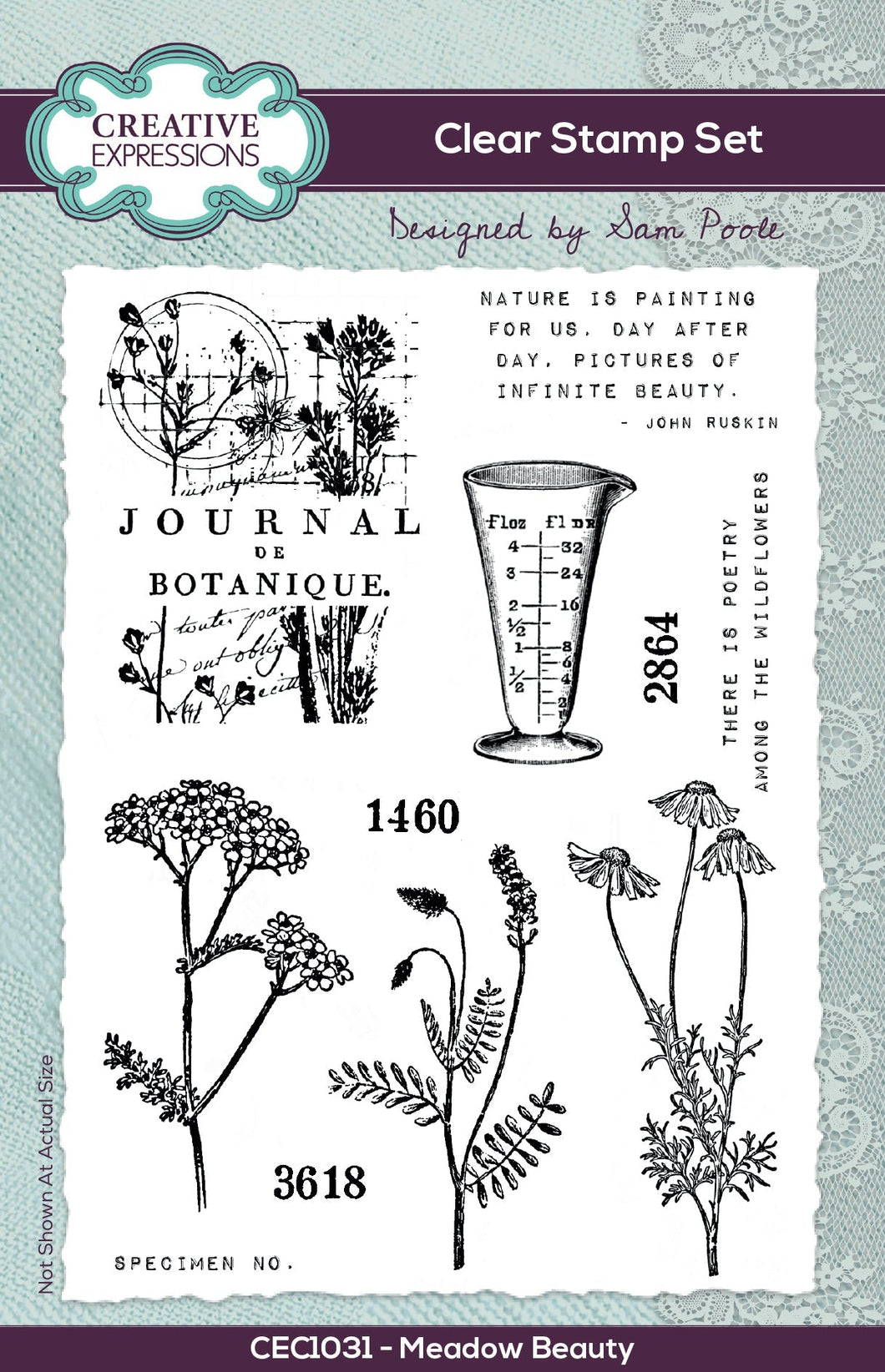 Creative Expressions Clear Stamp Set Meadow Beauty designed by Sam Poole (CEC1031)