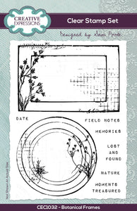 Creative Expressions Clear Stamp Set Botanical Frames designed by Sam Poole (CEC1032)