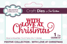 Load image into Gallery viewer, Creative Expressions Craft Dies by Sue Wilson Festive With Love at Christmas (CEDME137)
