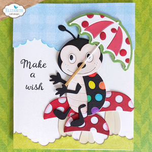 Elizabeth Craft Designs Bugs & Butterflies Collection Stamp Set Bugs & Kisses (CS316)