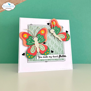 Elizabeth Craft Designs Bugs & Butterflies Collection Stamp Set Bugs & Kisses (CS316)