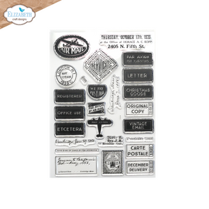 Elizabeth Craft Designs You've Got Mail Planner Essentials Stamp Correspondence From the Past 2 (CS325)