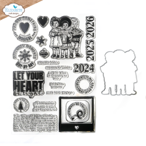 Elizabeth Craft Designs Winter Bliss Collection Magical Moments Stamp and Die Set (CSD381)