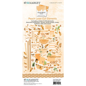 49 and Market Color Swatch Peach Laser Cut Elements (CSP-24951)