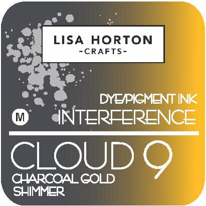 Lisa Horton Crafts Cloud 9 Interference Dye/Pigment Ink Charcoal Gold Shimmer