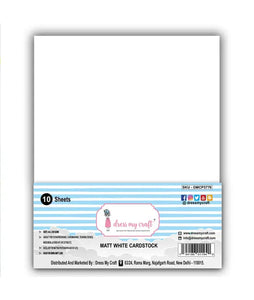 Dress My Craft Matt White Cardstock (DMCP5775)