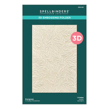 Load image into Gallery viewer, Spellbinders Paper Arts 3D Embossing Folder Evergreen (E3D-061)
