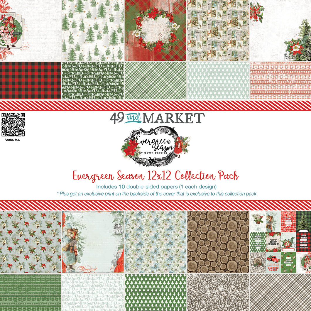 Pre-Order 49 and Market Evergreen Season Collection 12x12 Collection Pack