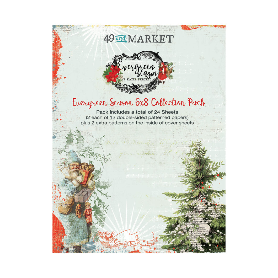 PRE-ORDER 49 and Market Evergreen Season Collection 6x8 Paper Pack