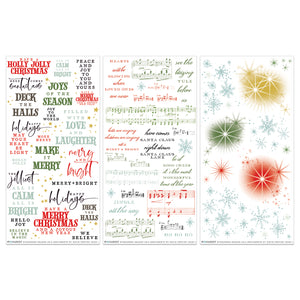 PRE-ORDER 49 and Market Evergreen Season Collection Sentiments Rub On Transfers