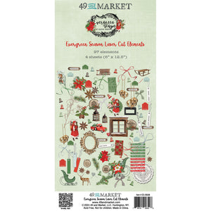 PRE-ORDER 49 and Market Evergreen Season Collections Laser Cut Elements (ES-28508)