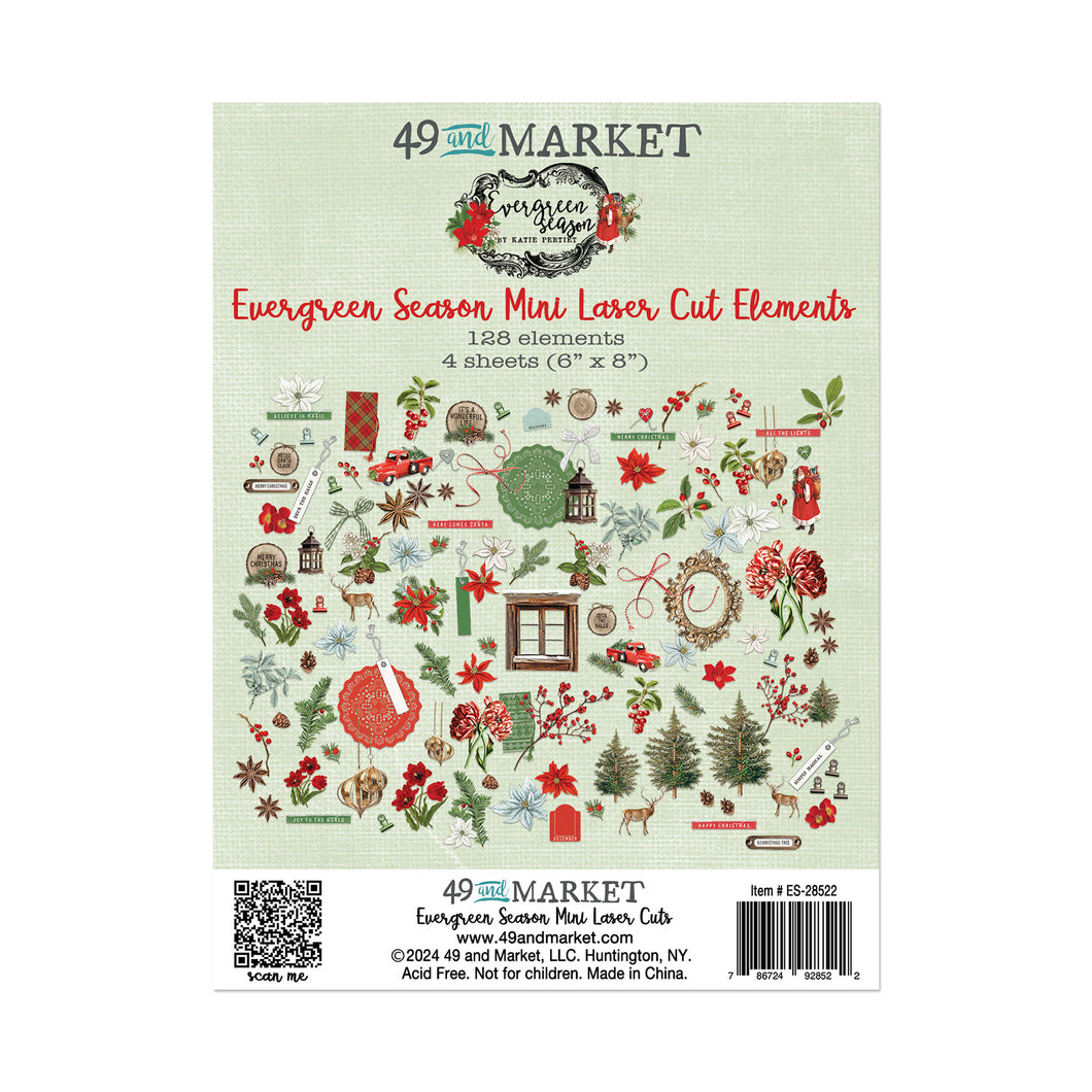 PRE-ORDER 49 and Market Evergreen Season Collection Mini Laser Cut Elements