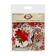 Load image into Gallery viewer, PRE-ORDER 49 and Market Evergreen Season Collection Chipboard Set
