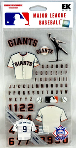 EK Success Major League Baseball Sticker Sheet San Francisco Giants